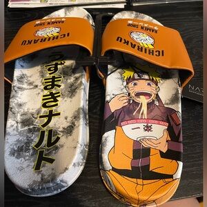 Naruto Anime Men’s Slides NWT